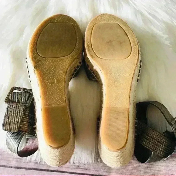 Vince Espadrilles Wedges Sandals Shoes Sz 9 - Picture 7 of 8
